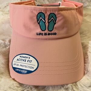 Life Is Good Coral Visor